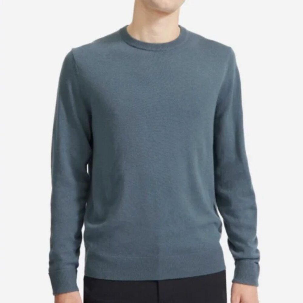 Everlane The Cashmere Crew XL Dark Slate Blue